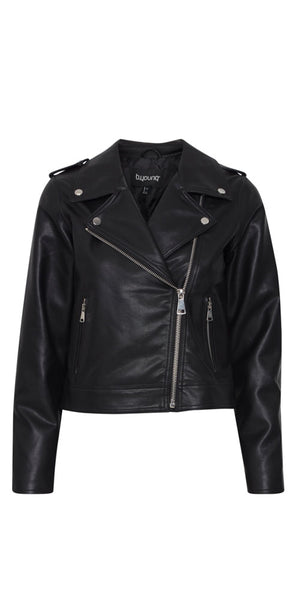 B.Young Faux Leather Biker Jacket - Bergstrom Originals