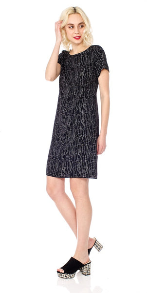 Kraftwerk Shift Dress, black