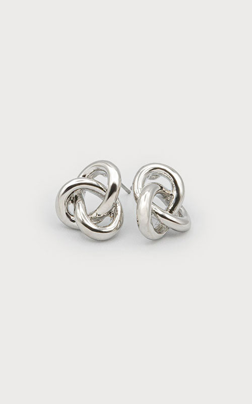 Celtic Knot Studs, silver