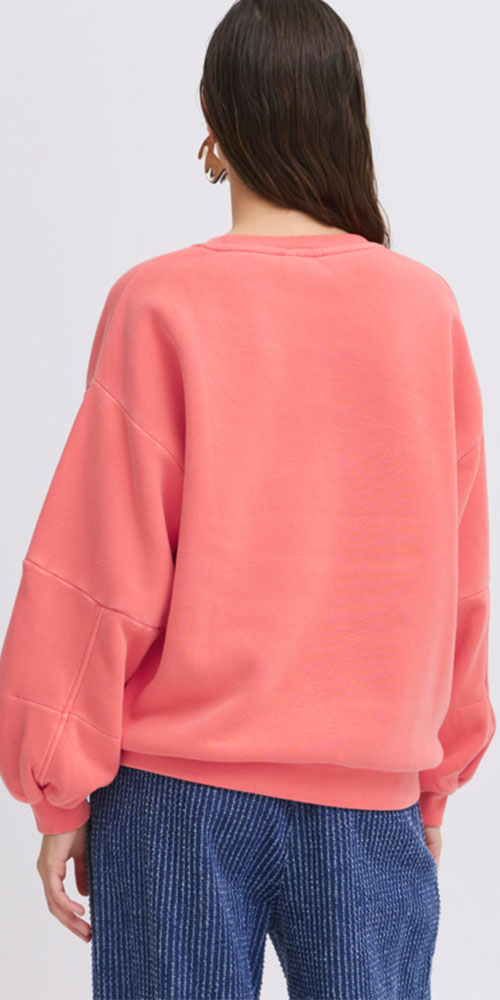 B.Young Cozy Pullover, washed vivid coral