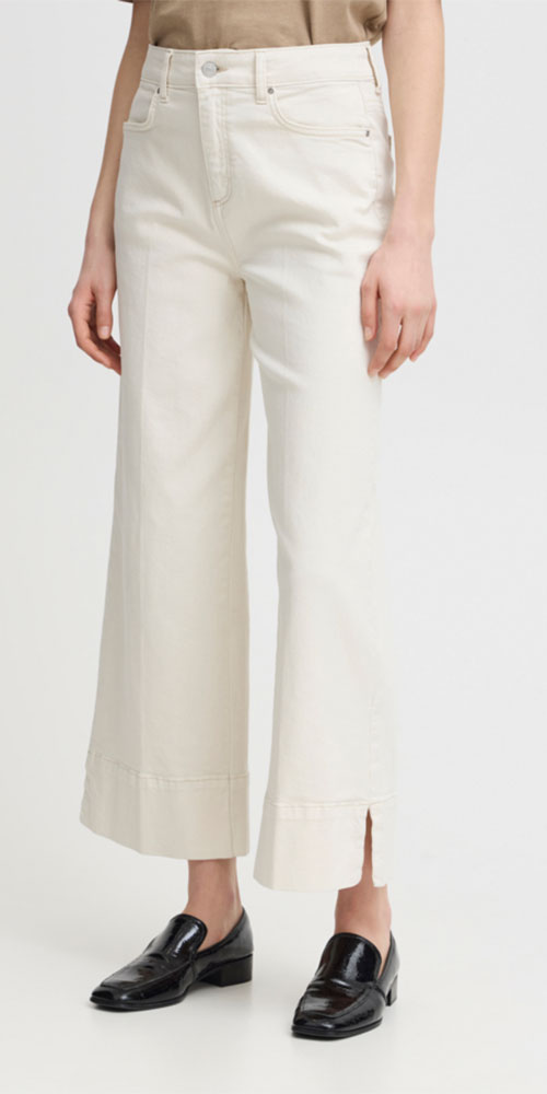 B.Young Ankle Crop Wide Jeans, birch