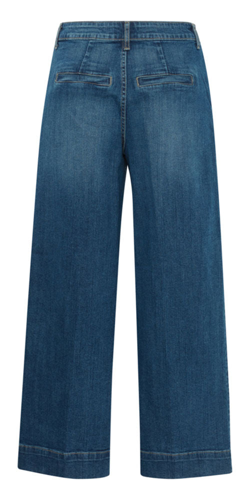 B.Young Cropped Wide Jeans