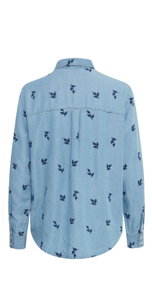 B.Young Embroidered Denim Shirt