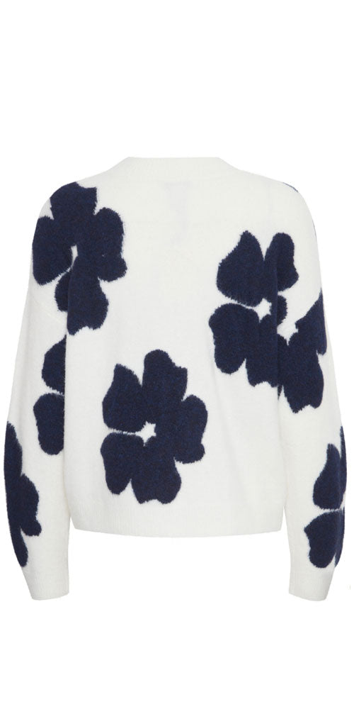 B.Young Flower Print Sweater