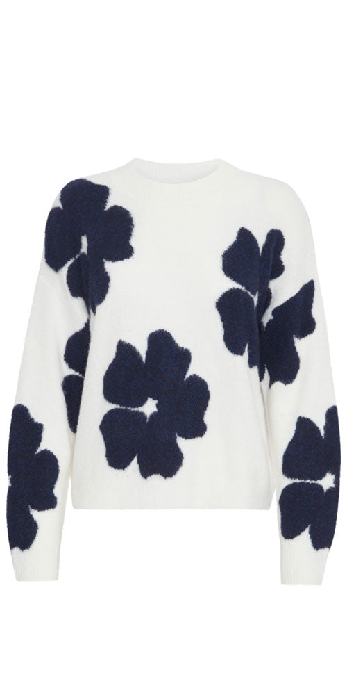 B.Young Flower Print Sweater