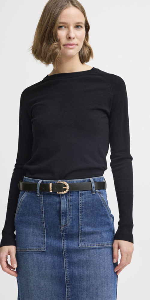 B.Young Gold Twist Buckle Belt