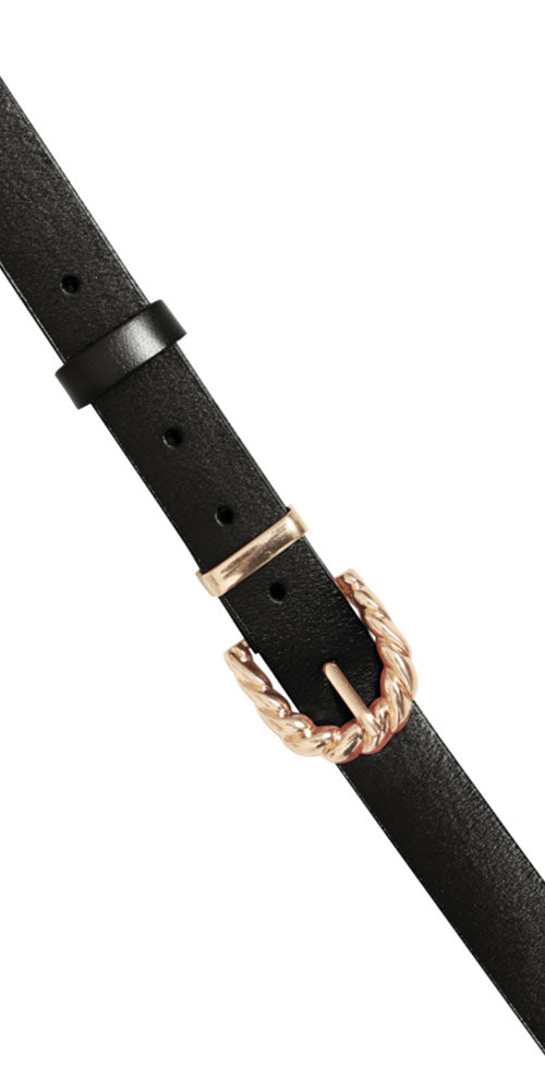 B.Young Gold Twist Buckle Belt