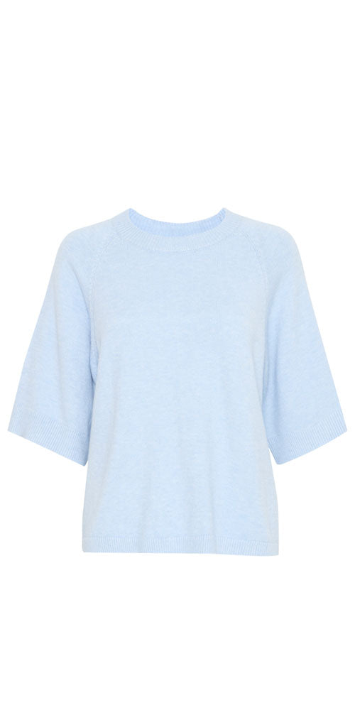 B.Young Half Sleeve Sweater, light blue