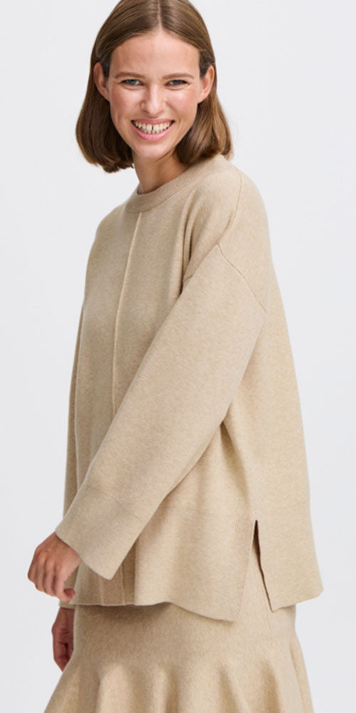 B.Young Otari Knit Jumper, tan