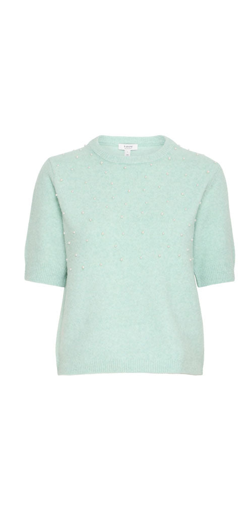 B.Young Pearl Embellished Sweater