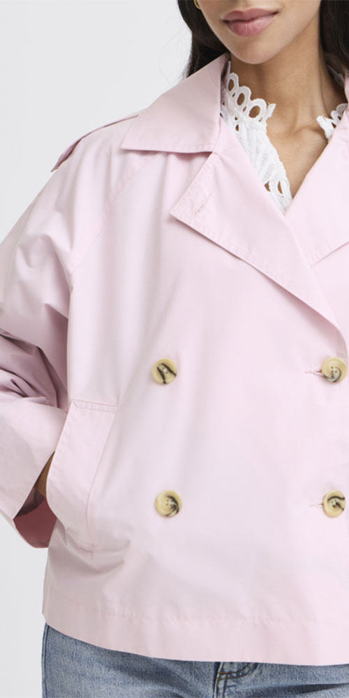 B.Young Short Trench, pink