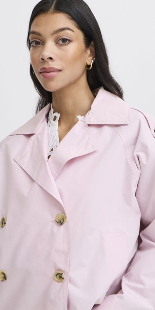 B.Young Short Trench, pink