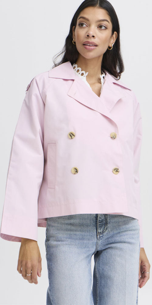 B.Young Short Trench, pink