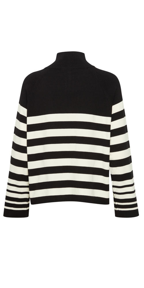 B.Young Striped Half Zip Jumper