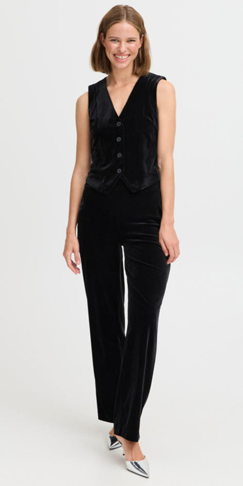 B.Young Velvet Pants, black