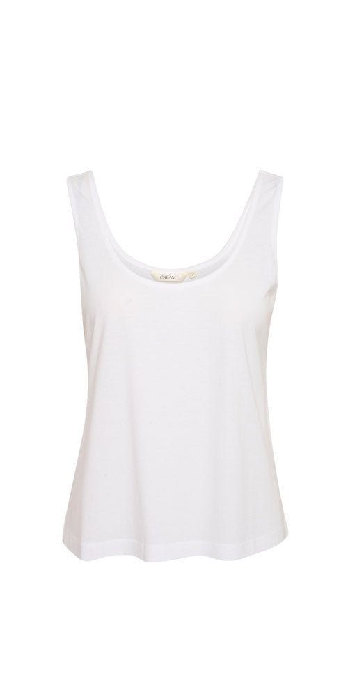 Cream Naia Tank, white