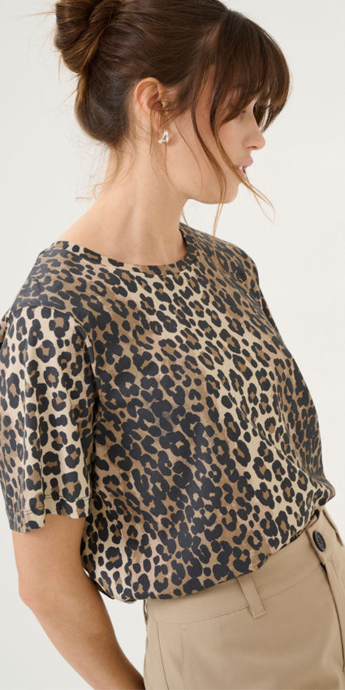 Culture Cotton Leopard Tee