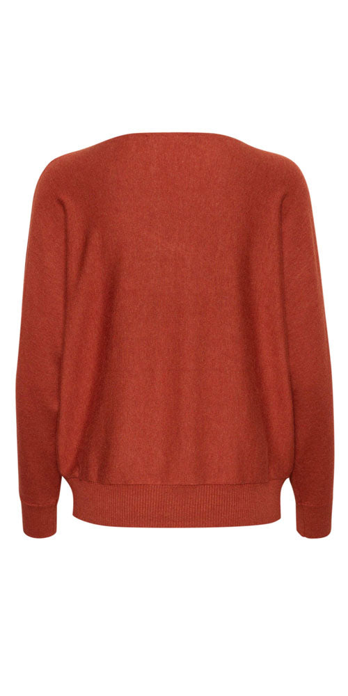 Culture Fine Knit Pullover, spice