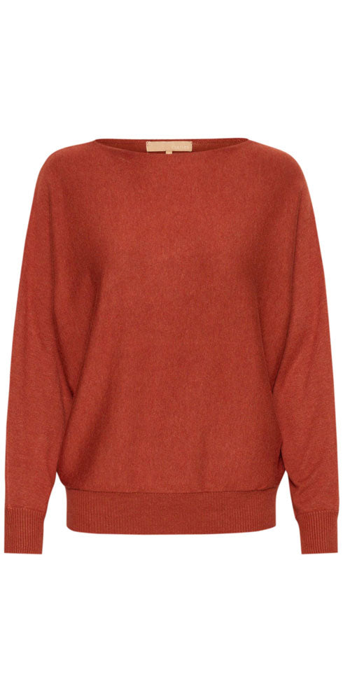 Culture Fine Knit Pullover, spice