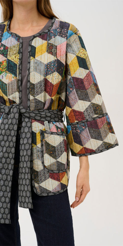 Culture Quilted Kimono Jacket