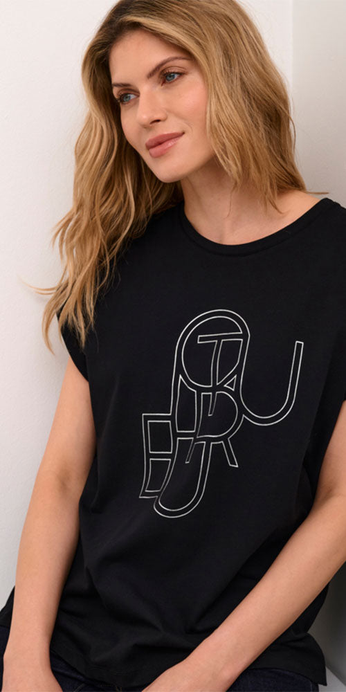 Culture Logo Tee, black