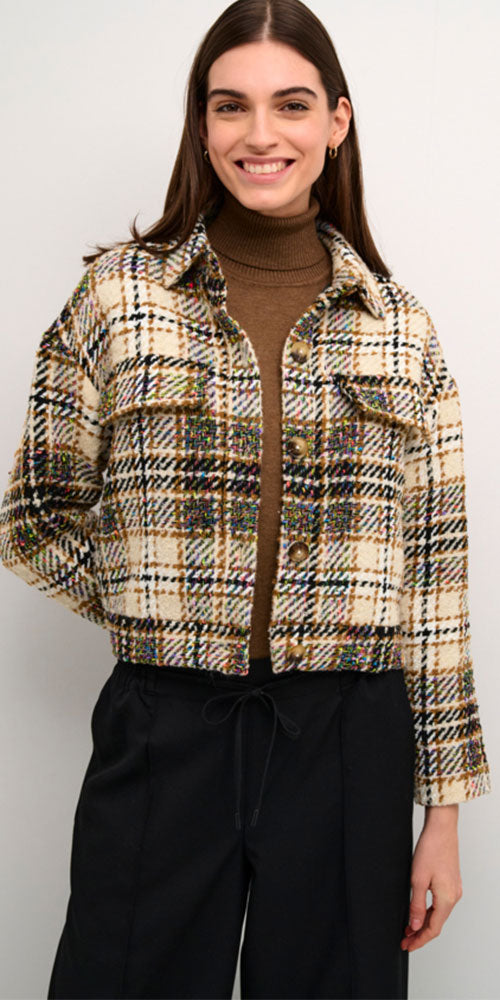 Culture Plaid Bouclé Jacket