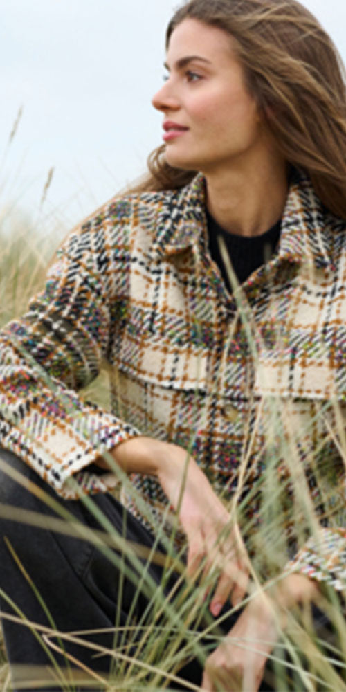 Culture Plaid Bouclé Jacket