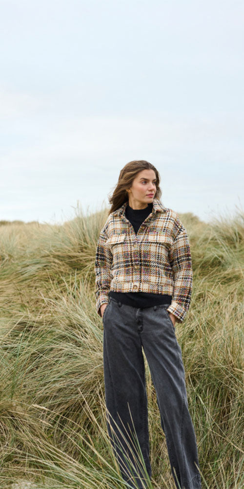 Culture Plaid Bouclé Jacket