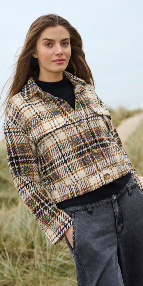 Culture Plaid Bouclé Jacket