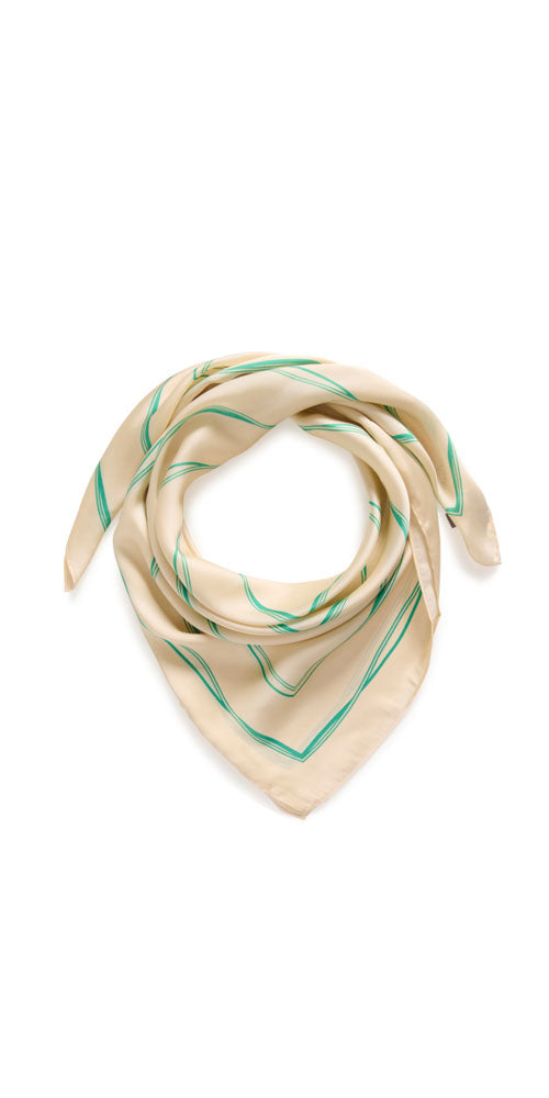 Culture Silky Minty Lines Scarf