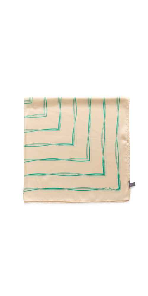 Culture Silky Minty Lines Scarf