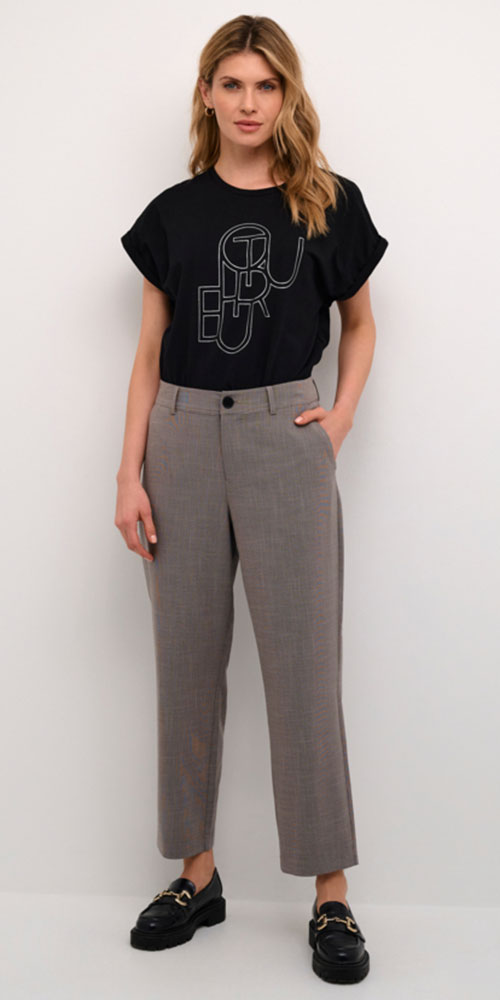 Culture Straight Cropped Pant, dune