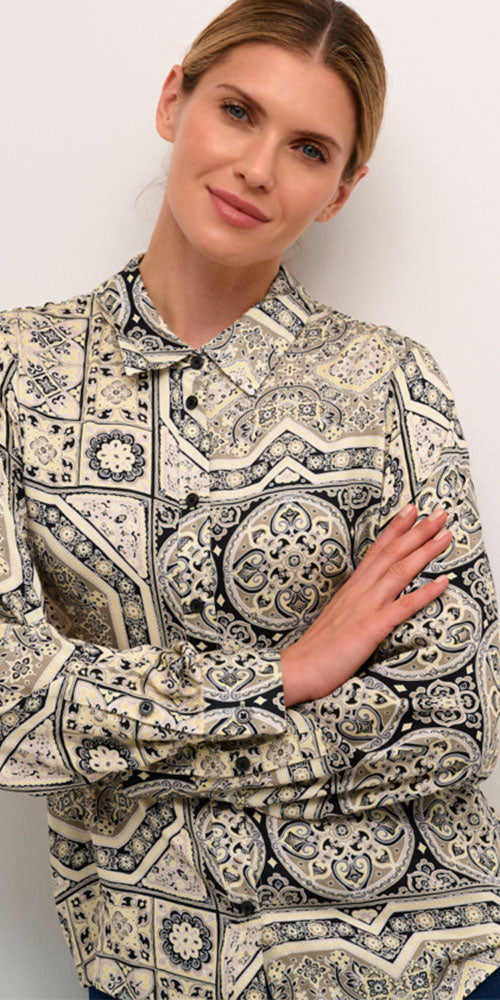 Culture Tile Print Shirt