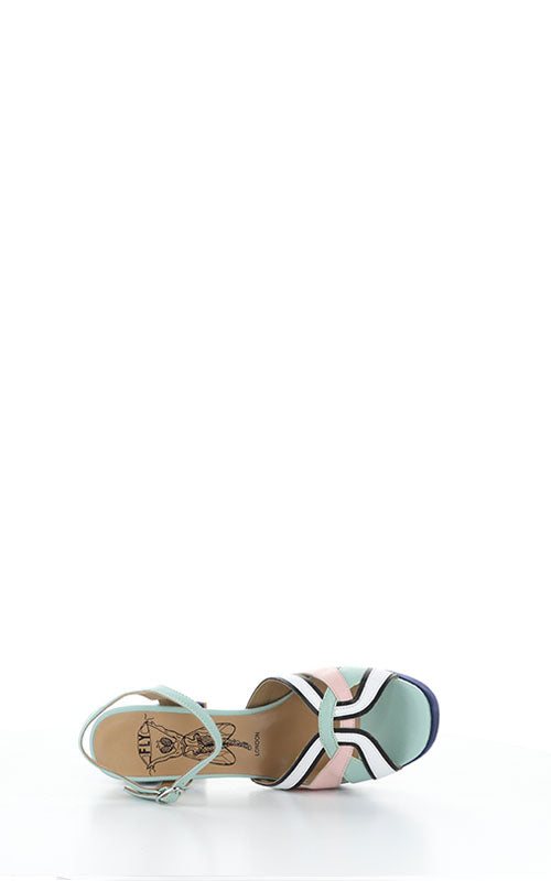 Fly London Ezui, spearmint/pink/navy