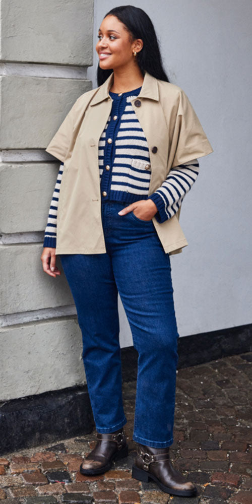 Fransa Belinda Cardy, navy stripe