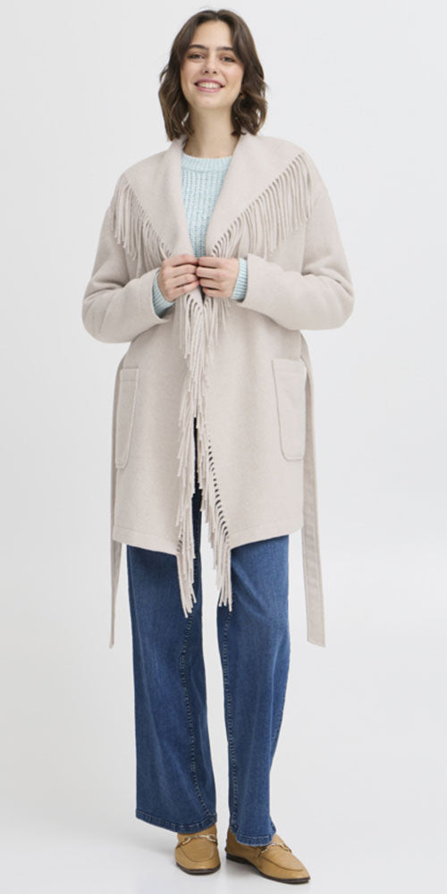 Fransa Fringed Jacket