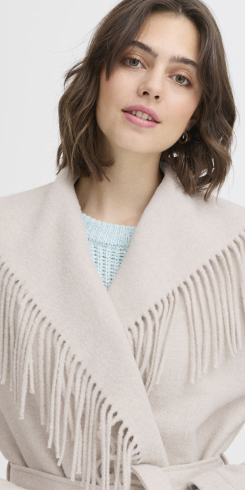 Fransa Fringed Jacket