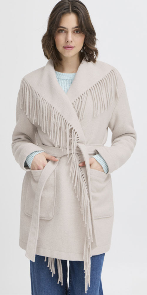 Fransa Fringed Jacket