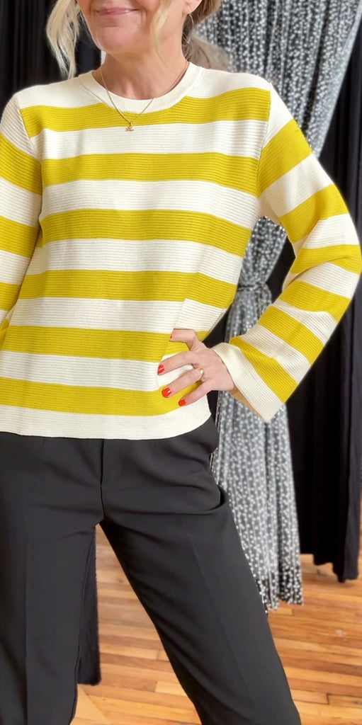 Soaked Striped Knit Pullover