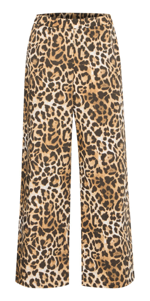 Ichi Cotton Leopard Pants