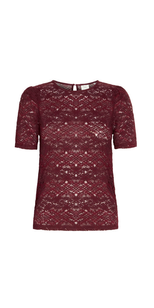 Ichi Lace Tee, wine