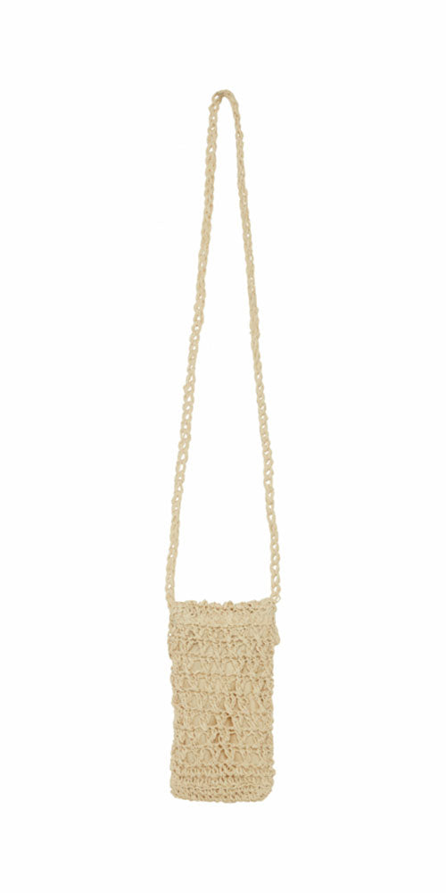 Ichi Raffia Mini Crossbody