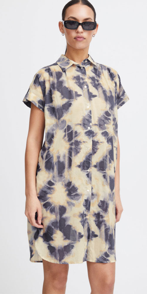 Ichi Indigo Shibori Dress