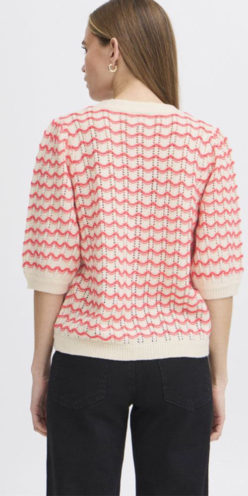 Ichi Zig Zag Cardy, coral red