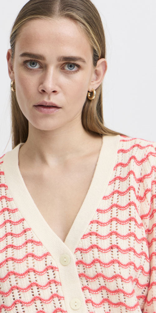 Ichi Zig Zag Cardy, coral red