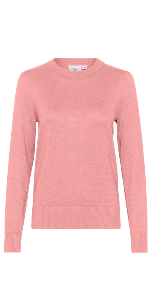 Saint Tropez Lightweight Crew Sweater, rose