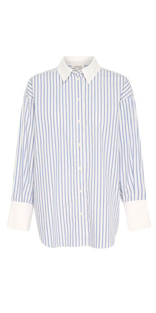 Soaked Contrast Striped Shirt