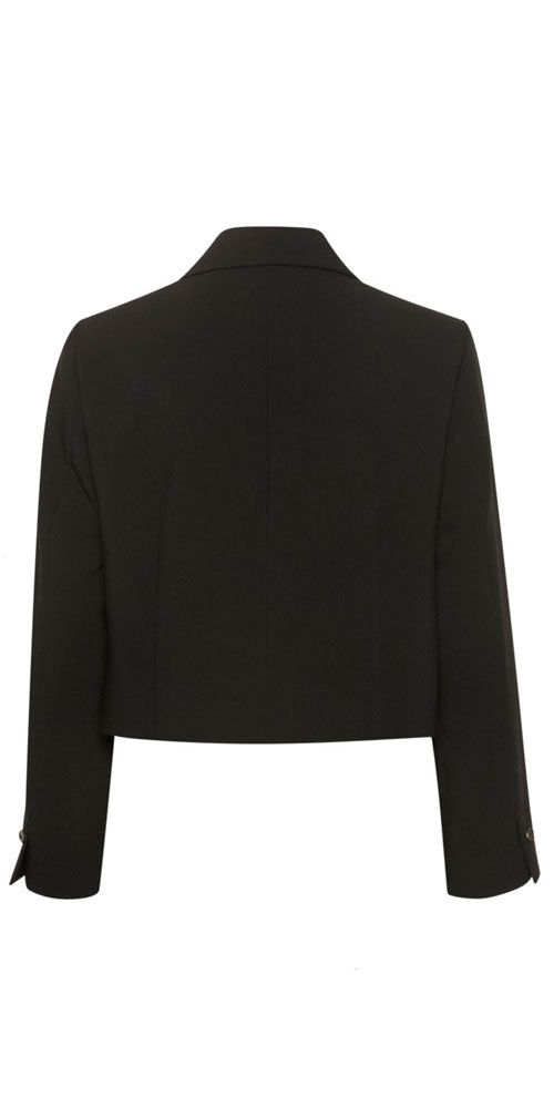 Soaked Cropped Blazer, black