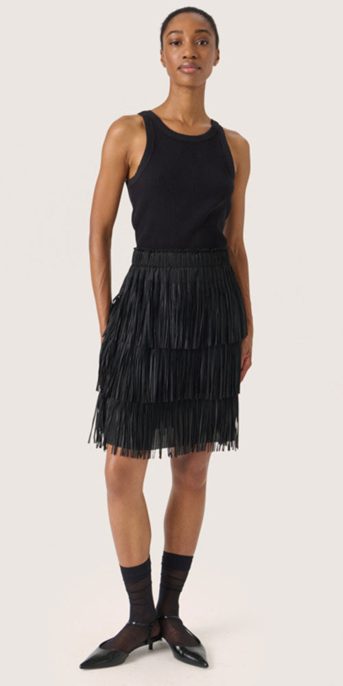 Soaked Fringe Skirt