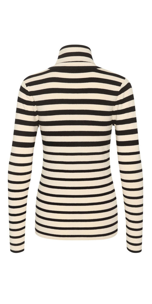 Soaked Graduated Stripe Turtleneck